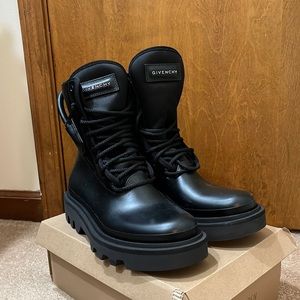 Givenchy Black Combat Boots